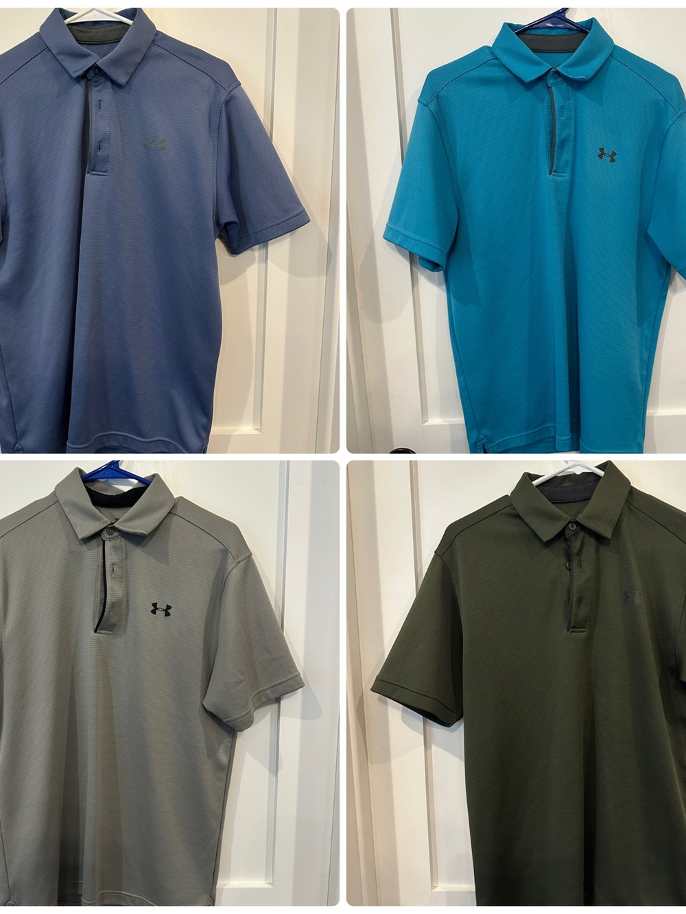 Under Armour Men’s Polo Pack - Blue, Turquoise, Gray & Olive